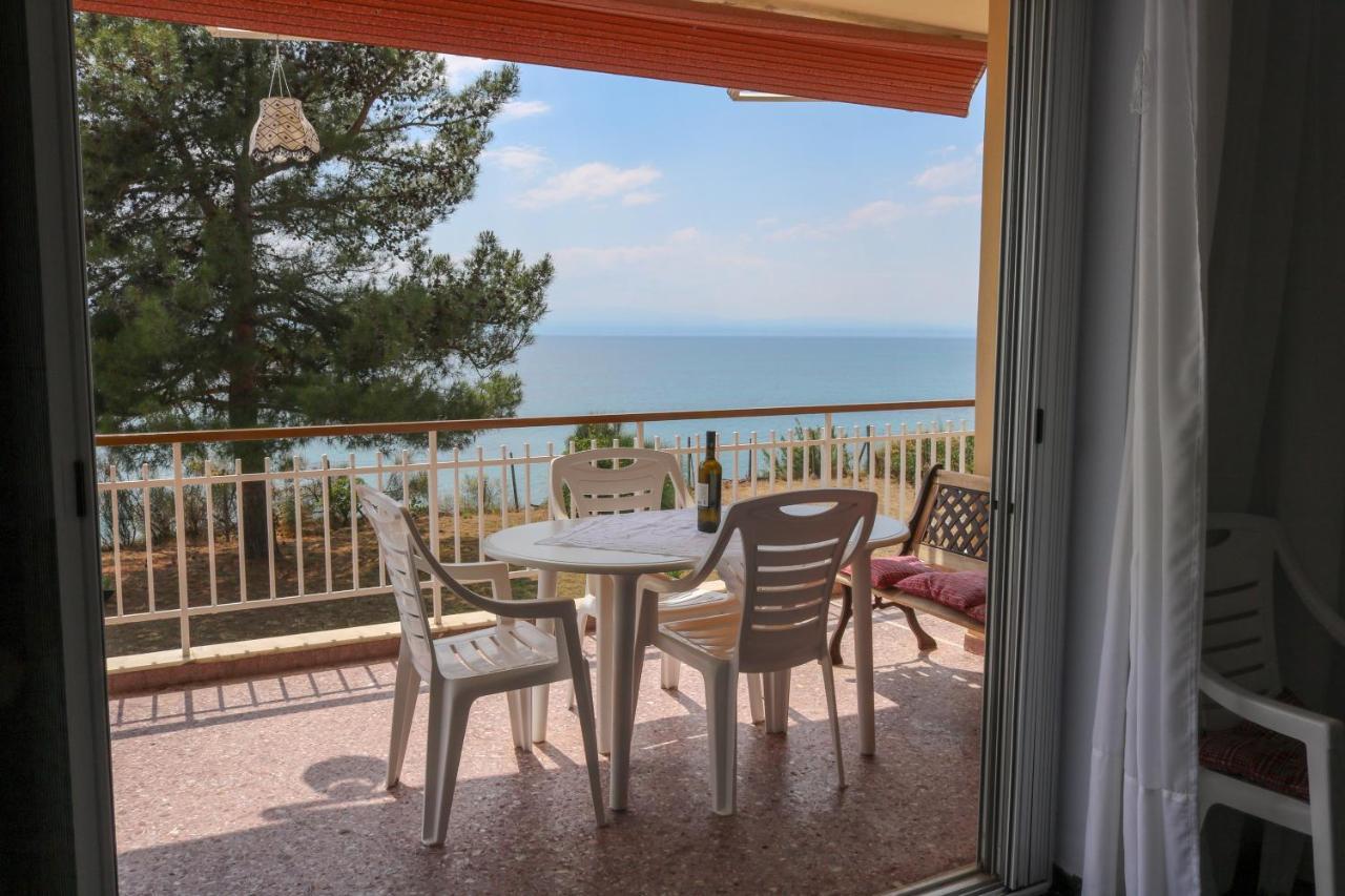 Sunshine House Offering Spectacular Views To Olymp A Apartment Nea Iraklia Bagian luar foto
