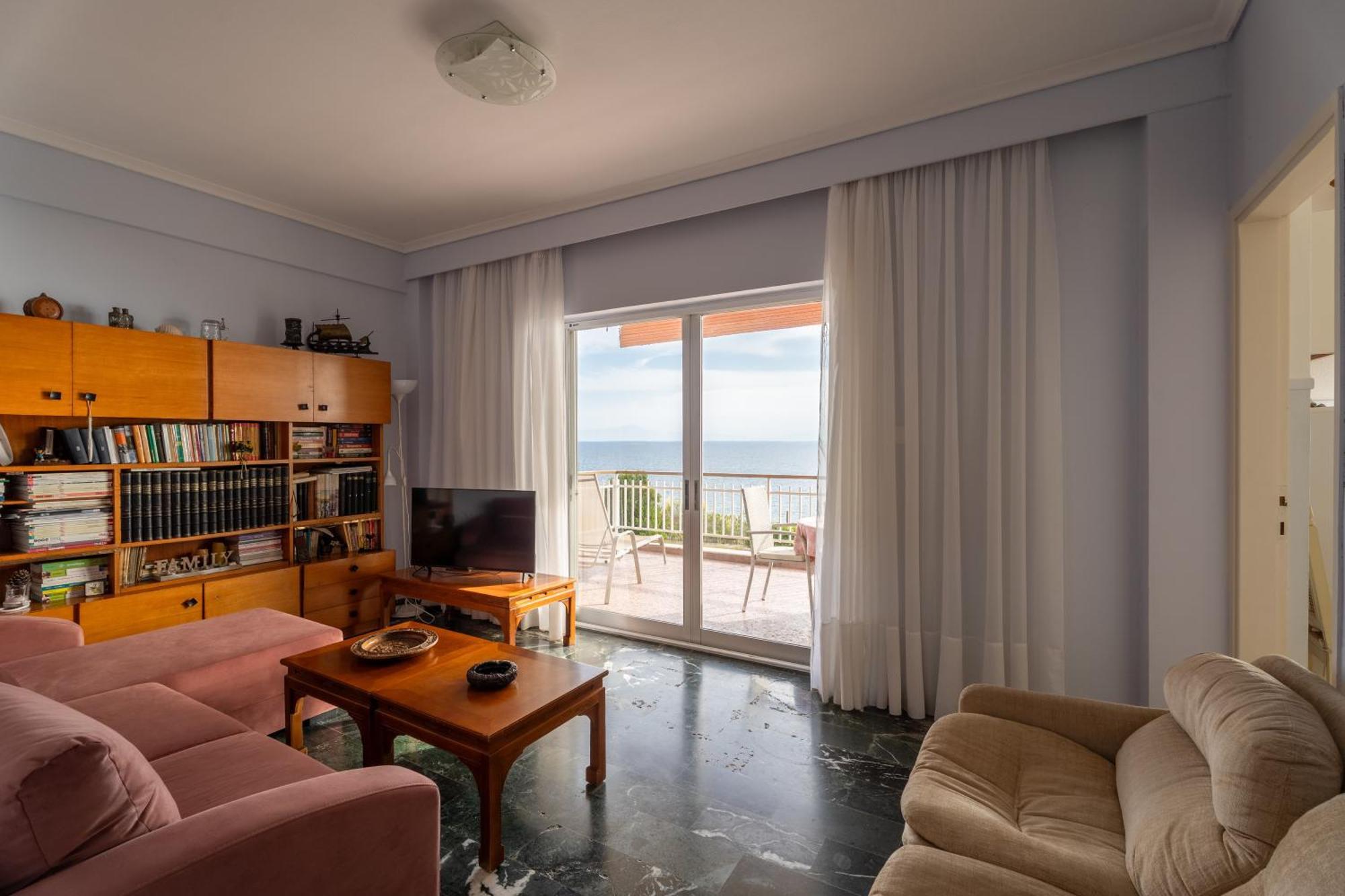 Sunshine House Offering Spectacular Views To Olymp A Apartment Nea Iraklia Bagian luar foto